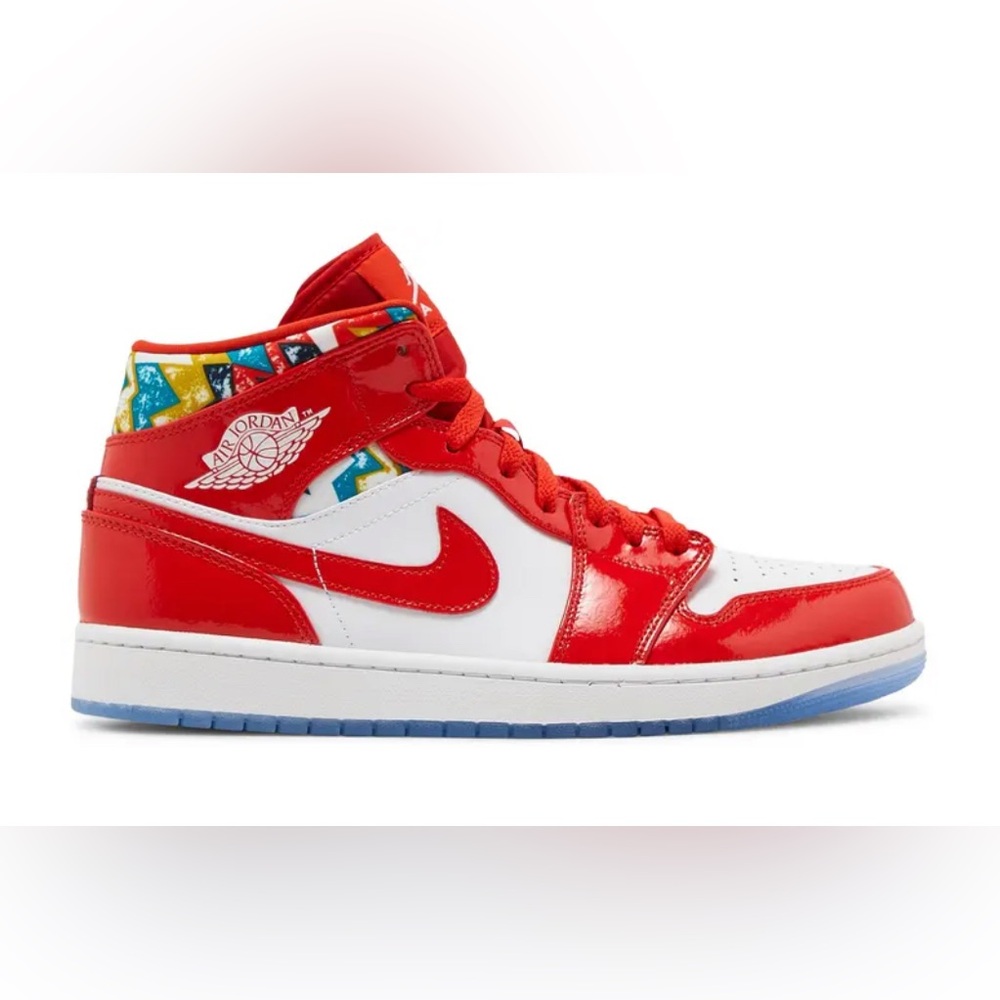 Air Jordan 1 Mid SE Barcelona Sweater Sneakers Men’s 8